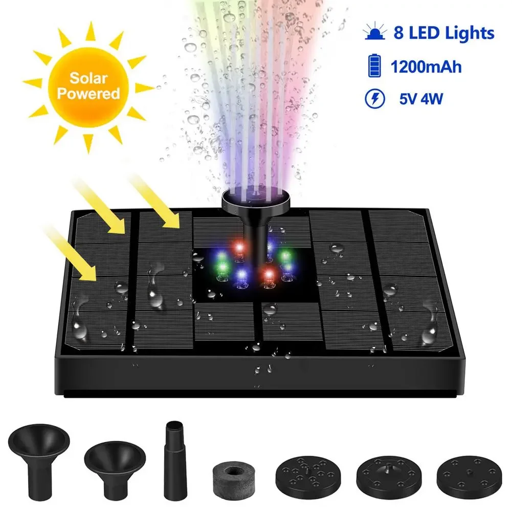 Floating Solar Water Fountain Lights Garden Waterfall Fountain Pond Bird Bath Solar Panel Powered Water Garden Decor
Floating Solar Water Fountain Lights Garden Waterfall Fountain Pond Bird Bath Solar Panel Powered Water Garden Decor