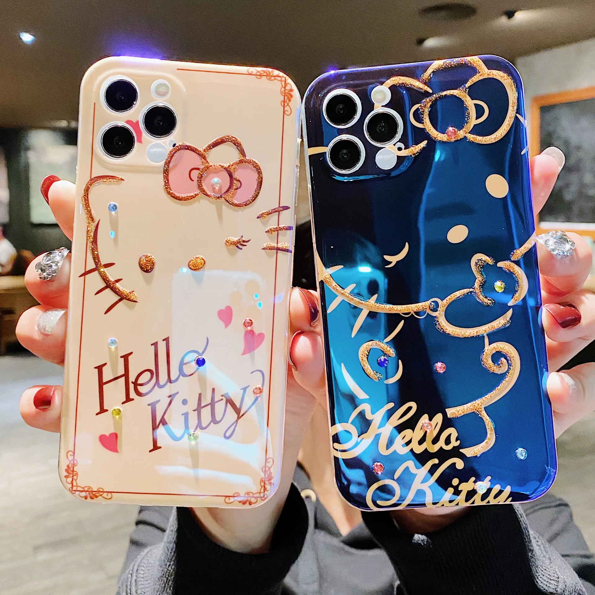 Anime Cartoon Kitty iPhone Case Cat iphone 13 Pro Max 12 Pro Max Cover Cute Kawaii Silicone Blue Point Drill Protection Girls
Anime Cartoon Kitty iPhone Case Cat iphone 13 Pro Max 12 Pro Max Cover Cute Kawaii Silicone Blue Point Drill Protection Girls