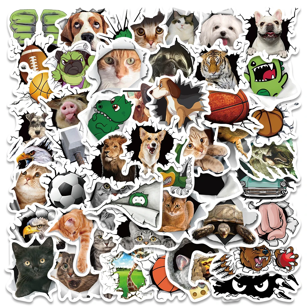 10/50pcs Funny 3D Patterns Animals Stickers For Laptop Phone Luggage Guitar Waterproof Graffiti Motorcycle Car Decals
10/50pcs Funny 3D Patterns Animals Stickers For Laptop Phone Luggage Guitar Waterproof Graffiti Motorcycle Car Decals