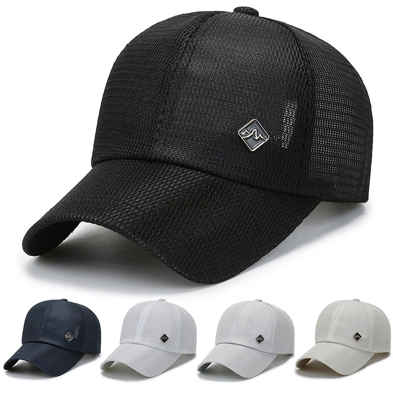 Summer Mesh Men's Baseball Cap Hollow Fishing Sun Hats Solid Color Outdoor Sport Golf Caps Women Sunscreen Snapback Hats
Summer Mesh Men's Baseball Cap Hollow Fishing Sun Hats Solid Color Outdoor Sport Golf Caps Women Sunscreen Snapback Hats