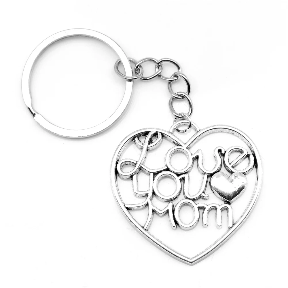 1pcs Antique Silver Color 37x39mm Mom Keychain Handmade Jewerly Diy 
1pcs Antique Silver Color 37x39mm Mom Keychain Handmade Jewerly Diy