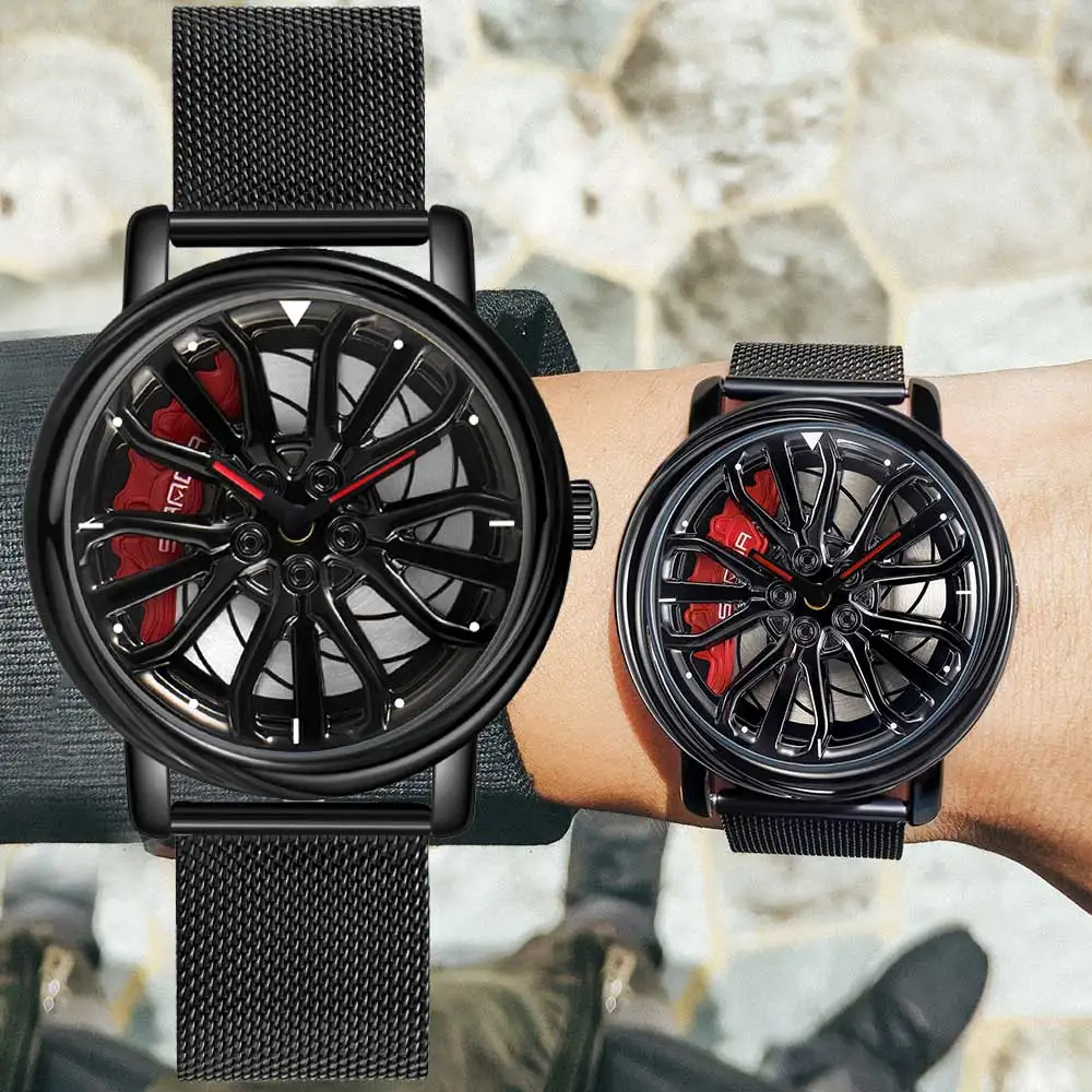 Fashion Mesh Strap Hot Sell Men Quartz Watch 360 Rotating Car Wheel Dial Clock Stainless Waterproof Sport Wristwatch Relogio
Fashion Mesh Strap Hot Sell Men Quartz Watch 360 Rotating Car Wheel Dial Clock Stainless Waterproof Sport Wristwatch Relogio