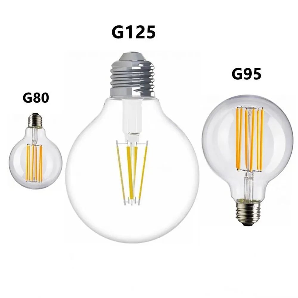 E27 LED Globe Bulb Filament Edison T45 ST64 G80 A60 G95 G125 6W 10W 12W 16W White 2700K 220V Retro Vintage Lamp Decorative
E27 LED Globe Bulb Filament Edison T45 ST64 G80 A60 G95 G125 6W 10W 12W 16W White 2700K 220V Retro Vintage Lamp Decorative