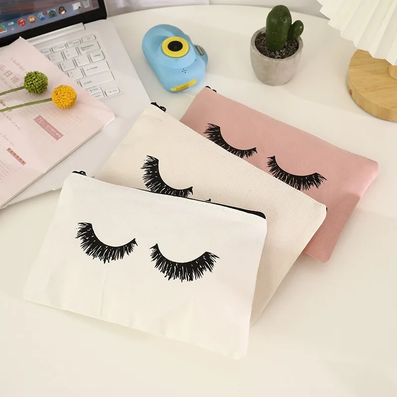 2023 Cute Eyelash Canvas Travel Cosmetic Lipstick Zipper Storage Bag Women Makeup Kit Handbags Organizer Pouch Pencil Case Bags
2023 Cute Eyelash Canvas Travel Cosmetic Lipstick Zipper Storage Bag Women Makeup Kit Handbags Organizer Pouch Pencil Case Bags