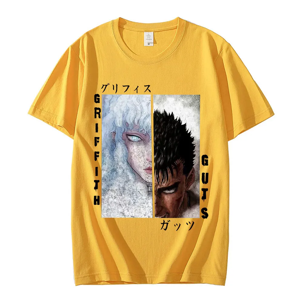 Anime Berserk Guts Griffith Print T Shirt Funny Manga T-Shirt Clothes Hip Hop Tees Summer Men Women Harajuku Oversized T-Shirts
Anime Berserk Guts Griffith Print T Shirt Funny Manga T-Shirt Clothes Hip Hop Tees Summer Men Women Harajuku Oversized T-Shirts