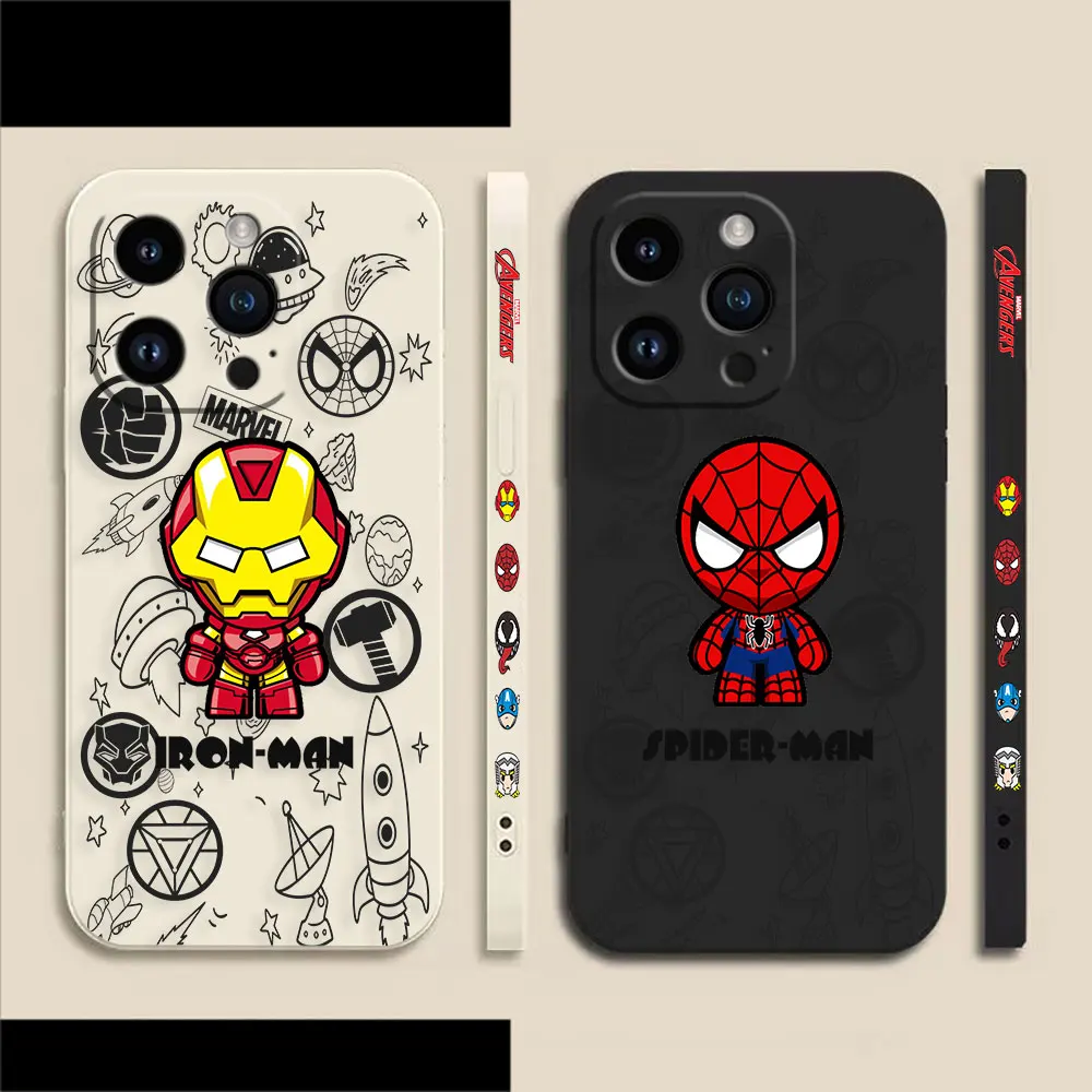 Cartoon Marvel Iran Spider-Man Phone Case For Apple iPhone 14 13 12 11 Pro XS Max Mini X XR SE 7 8 6 6S Plus Colour Liquid Case
Cartoon Marvel Iran Spider-Man Phone Case For Apple iPhone 14 13 12 11 Pro XS Max Mini X XR SE 7 8 6 6S Plus Colour Liquid Case