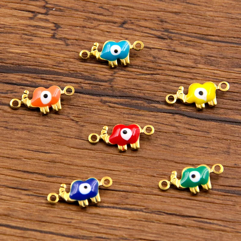 30pcs 6x15mm Stainless Steel Connector Double Sided Oil Drip Elephant Charms Pendants for DIY Jewelry Making Supplies
30pcs 6x15mm Stainless Steel Connector Double Sided Oil Drip Elephant Charms Pendants for DIY Jewelry Making Supplies