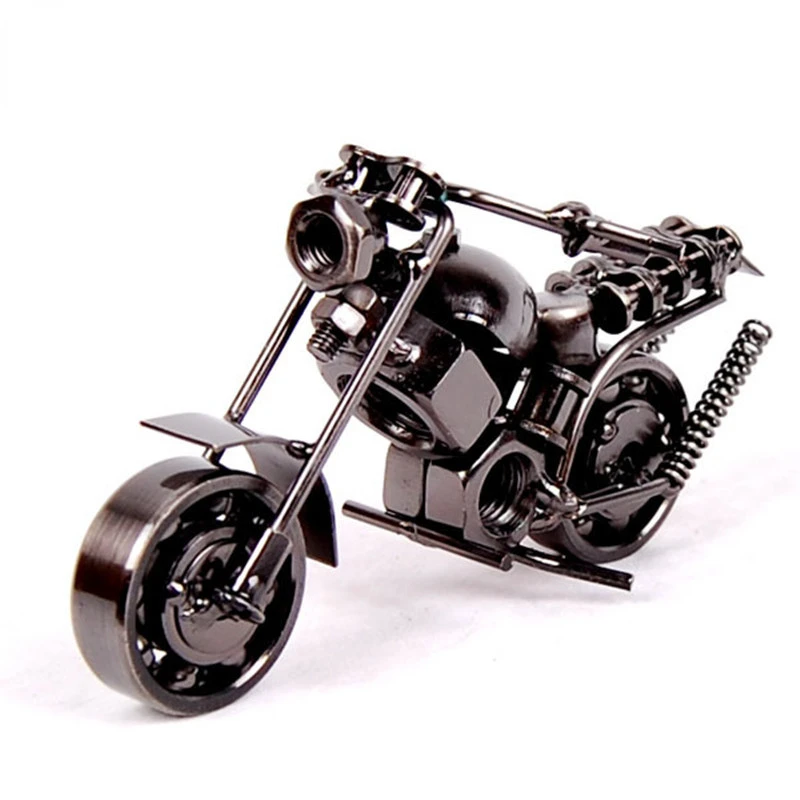 14cm Motorcycle Model Retro Motor Figurine Metal Decoration Handmade Iron Motorbike Prop Vintage Home Decor Kid Toy
14cm Motorcycle Model Retro Motor Figurine Metal Decoration Handmade Iron Motorbike Prop Vintage Home Decor Kid Toy