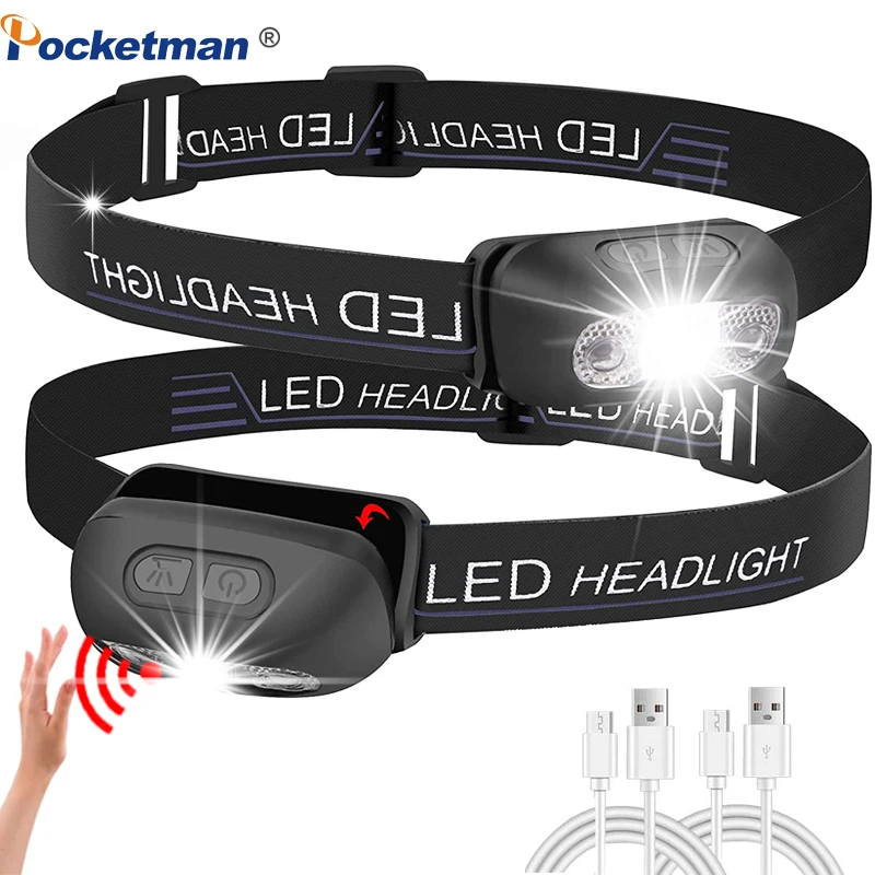 Portable IR Motion Sensor LED Headlamps Waterproof Headlights USB Rechargeable Headlamp Super Bright Head Front Light
Portable IR Motion Sensor LED Headlamps Waterproof Headlights USB Rechargeable Headlamp Super Bright Head Front Light