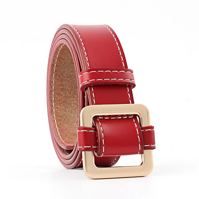 Women Genuine Leather Belt Red Ladies Fashion Pinless Buckle Belts For jean Dress Luxury Brand High Quality Female Jeans Belt
Women Genuine Leather Belt Red Ladies Fashion Pinless Buckle Belts For jean Dress Luxury Brand High Quality Female Jeans Belt