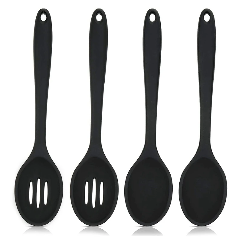 4 Pcs Silicone Nonstick Mixing And Slotted Spoons Large Silicone Serving Slotted Spoon Nonstick Heat Resistant Spoons
4 Pcs Silicone Nonstick Mixing And Slotted Spoons Large Silicone Serving Slotted Spoon Nonstick Heat Resistant Spoons