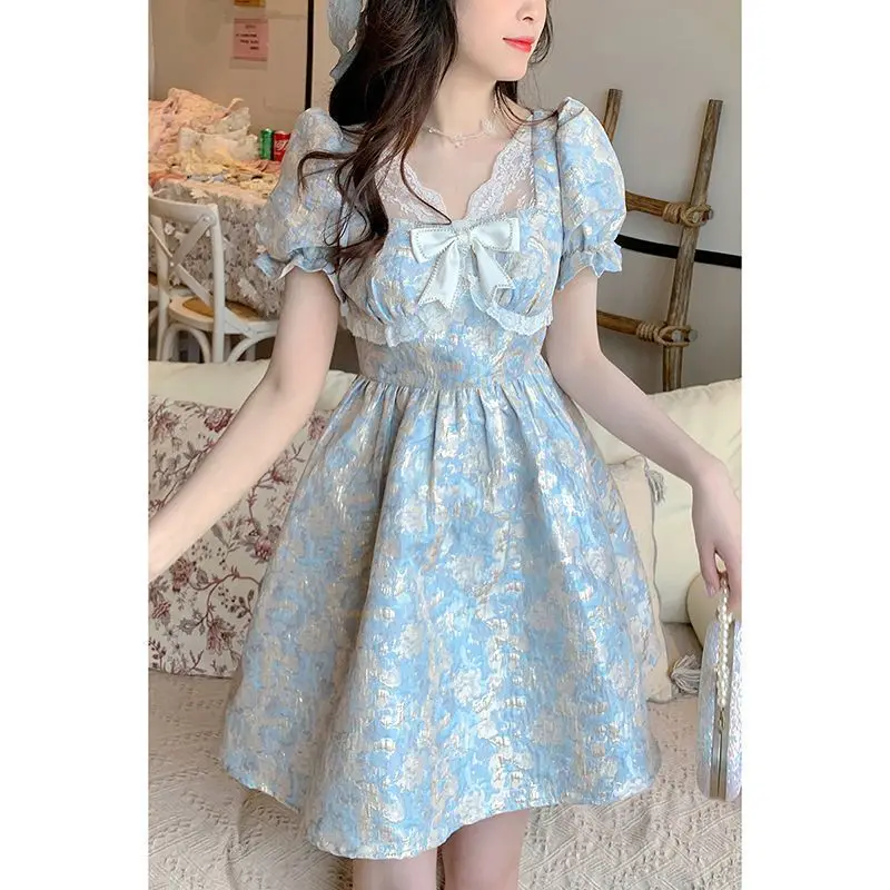 Bubble Sleeves Princess Summer French Super Immortal Sentimental Bow Tie Fairy Dress Small Man
Bubble Sleeves Princess Summer French Super Immortal Sentimental Bow Tie Fairy Dress Small Man