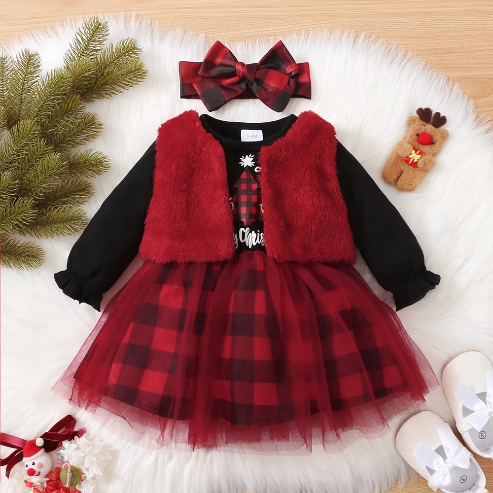 3Pcs Set Baby Girl Christmas Outfit First New Year NewBorn Clothes Infant Toddler Dress Long Sleeve Christmas Costume
3Pcs Set Baby Girl Christmas Outfit First New Year NewBorn Clothes Infant Toddler Dress Long Sleeve Christmas Costume