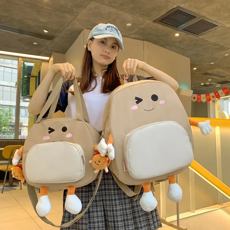 

Cute Backpack Set Shoulder Bag Female Japanese Simple Fashion Student Ruiying Cartoon Trend Make-up Bag Personality Bag
