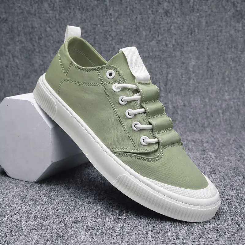 New Low-top Men Breathable Canvas Shoes All-match Fashion Lace-Up Mens Vulcanized Shoes Trend Student Non-slip Sneakers Casual
New Low-top Men Breathable Canvas Shoes All-match Fashion Lace-Up Mens Vulcanized Shoes Trend Student Non-slip Sneakers Casual