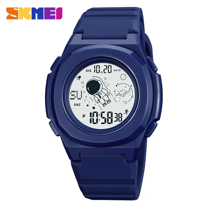 

SKMEI Fashion Astronaut style Countdown Mens Sport Watches Casual Chrono Back Light Digital Date Wristwatches Clock reloj hombre