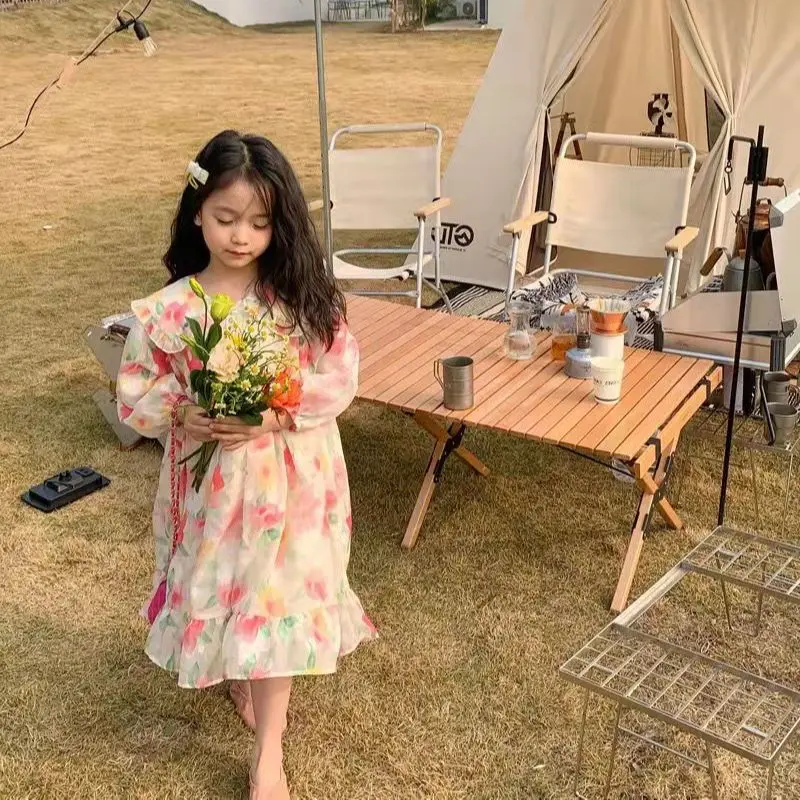 2022 Spring Children's Floral Princess Dress Girls New Doll Collar Western Style Dress Kids Korean Style Baby Casual Clothes
2022 Spring Children's Floral Princess Dress Girls New Doll Collar Western Style Dress Kids Korean Style Baby Casual Clothes