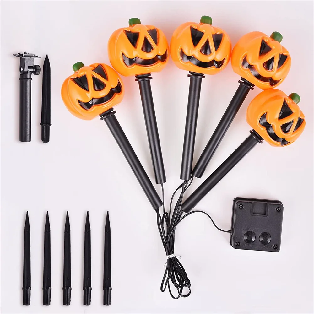 5 in 1 Pumpkin Light Waterproof Halloween Decoration Battery/Solar Powered Warmth Atmosphere Garden,Yard
5 in 1 Pumpkin Light Waterproof Halloween Decoration Battery/Solar Powered Warmth Atmosphere Garden,Yard