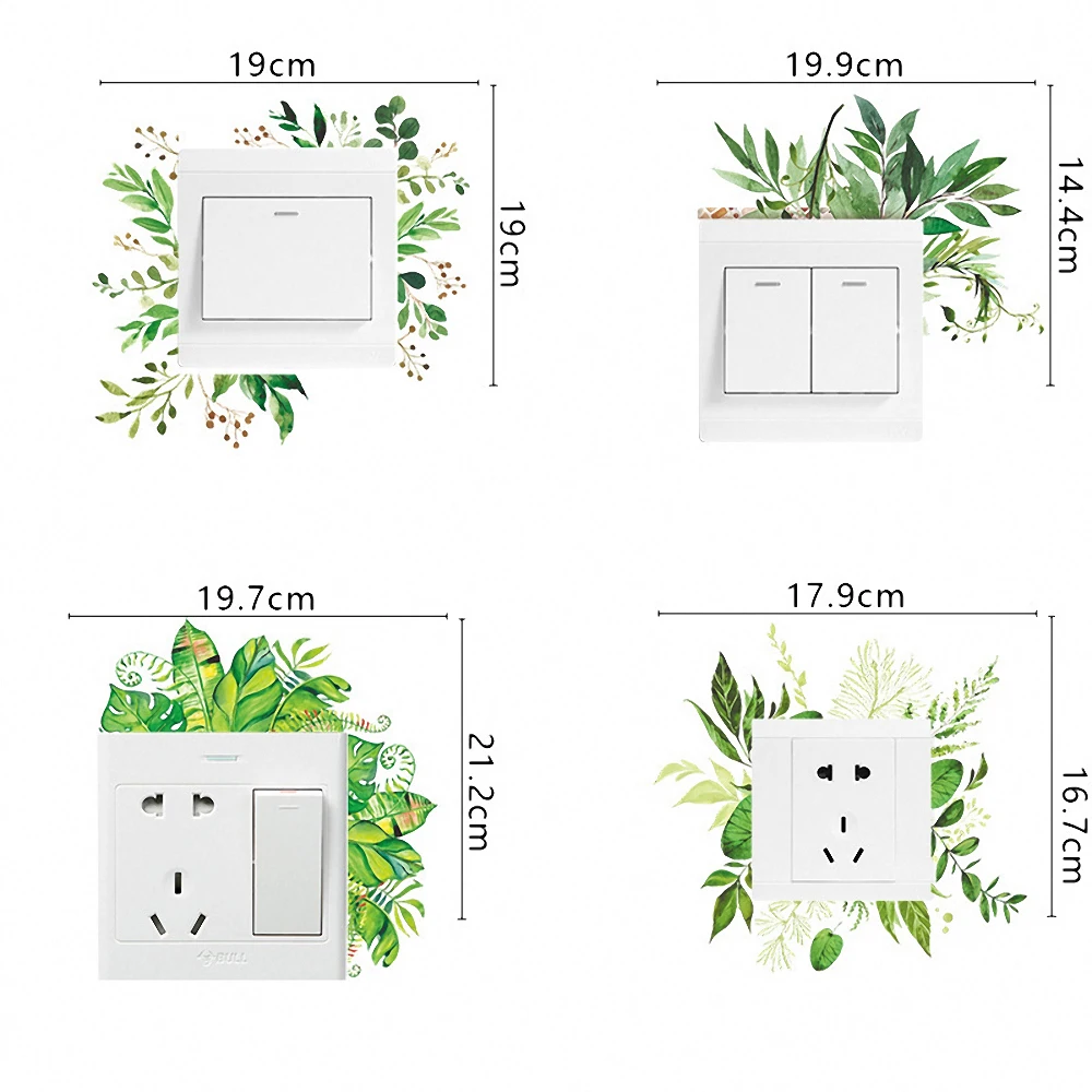 Green Plant Switch Wall Sticker DIY Personality Christmas Cartoon Animal Light Wall Sticker Modern Art Decal Home Decorations
Green Plant Switch Wall Sticker DIY Personality Christmas Cartoon Animal Light Wall Sticker Modern Art Decal Home Decorations