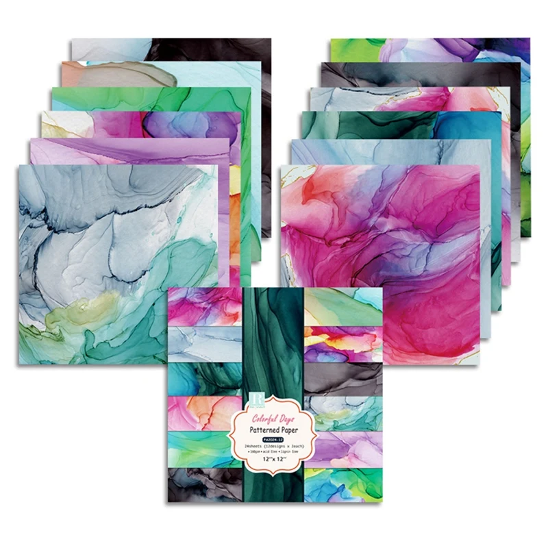 24 Sheets Colorful Craft Paper Pads Cutting Dies Art Background Origami Scrapbooking Card Making (Colorful Day)
24 Sheets Colorful Craft Paper Pads Cutting Dies Art Background Origami Scrapbooking Card Making (Colorful Day)