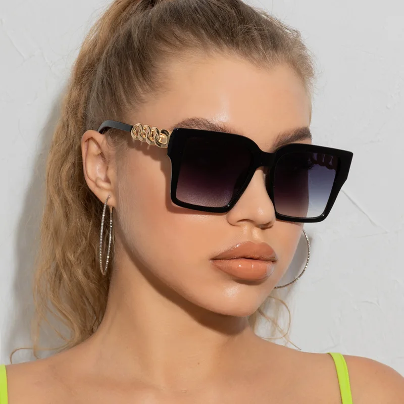 New Retro Large-frame Square Women's Sunglasses Trend Street Shooting Sunglasses Metal Chain Men's Glasses Square Sunglasses
New Retro Large-frame Square Women's Sunglasses Trend Street Shooting Sunglasses Metal Chain Men's Glasses Square Sunglasses