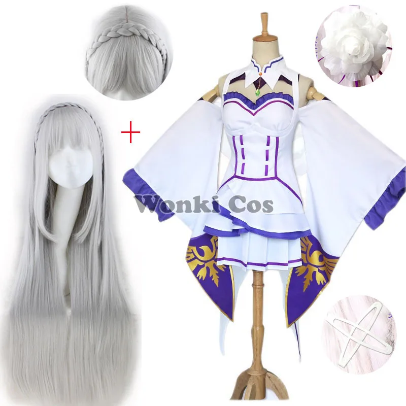 Anime Re Zero Kara Hajimeru Isekai Seikatsu Cosplay Emilia Cosplay Costume Wig Women Cosplay Dress Emilia Cosplay Costume
Anime Re Zero Kara Hajimeru Isekai Seikatsu Cosplay Emilia Cosplay Costume Wig Women Cosplay Dress Emilia Cosplay Costume