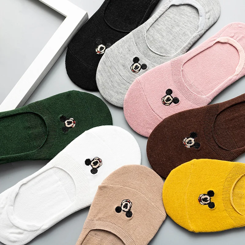 Disney Women's Socks Kawaii Cartoon Embroidered Mickey Mouse Invisible Shallow Mouth Spring/Summer Cotton Ankle Low Boat Socks
Disney Women's Socks Kawaii Cartoon Embroidered Mickey Mouse Invisible Shallow Mouth Spring/Summer Cotton Ankle Low Boat Socks