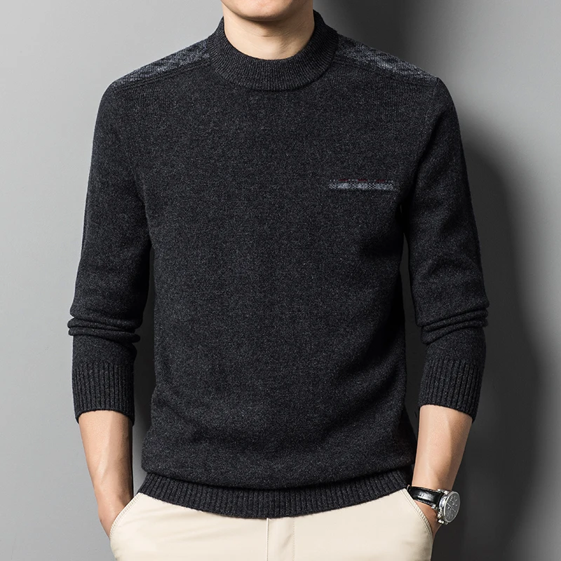Winter Sweater Men's New Clothes Versatile Casual Long Sleep Pullover Simple Half Turtleneck Wool Solid Color Fashion Sweater
Winter Sweater Men's New Clothes Versatile Casual Long Sleep Pullover Simple Half Turtleneck Wool Solid Color Fashion Sweater