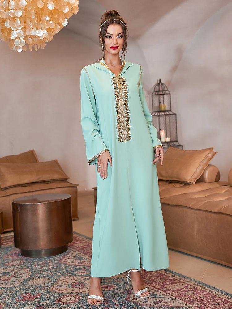 

Ramadan Eid Mubarak Abaya Dubai Arabic Turkey Islam Muslim Prayer Clothes Women Modest Dress Robe Djellaba Femme Musulmane