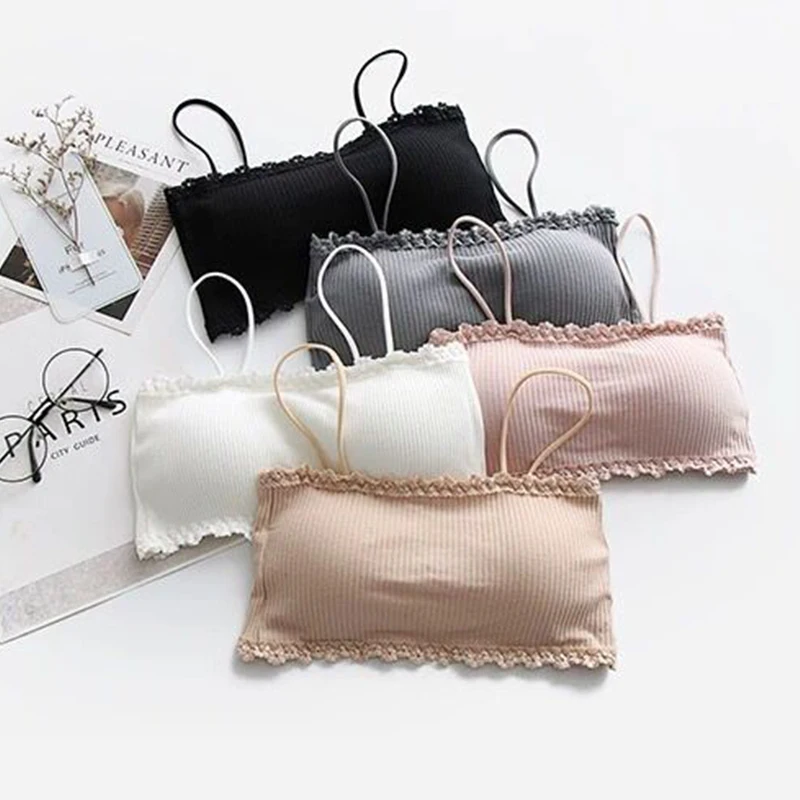 Women's Tube Top Elastic Cotton Padded Sexy Short Crop Top Lingerie Sleeveless Bralette Girls Wrapped Chest Seamless Underwear
Women's Tube Top Elastic Cotton Padded Sexy Short Crop Top Lingerie Sleeveless Bralette Girls Wrapped Chest Seamless Underwear
