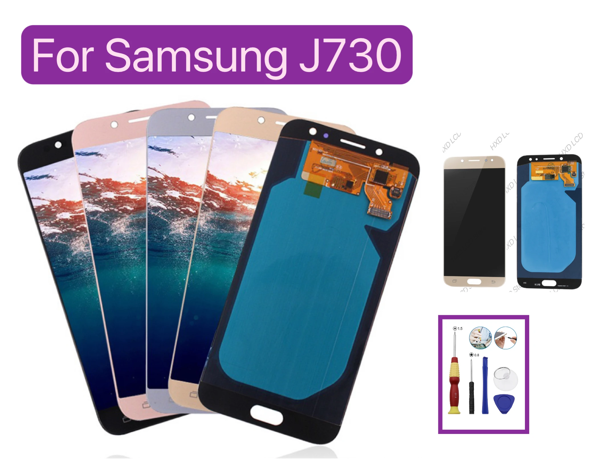 

5.5" Amoled For Samsung Galaxy J730F SM-J730FM LCD for Samsung J7 Pro 2017 LCD Display Screen Digitizer Assembly