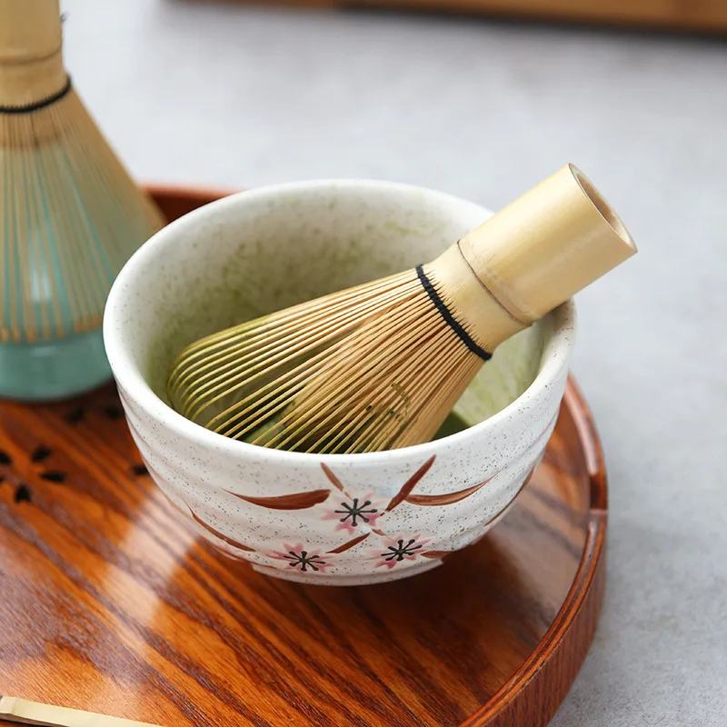 

Чайная щетка, чайная посуда, японская церемония, бамбуковые кухонные аксессуары Chasen 100, зеленый чай маття, венчик для пудры, бамбук