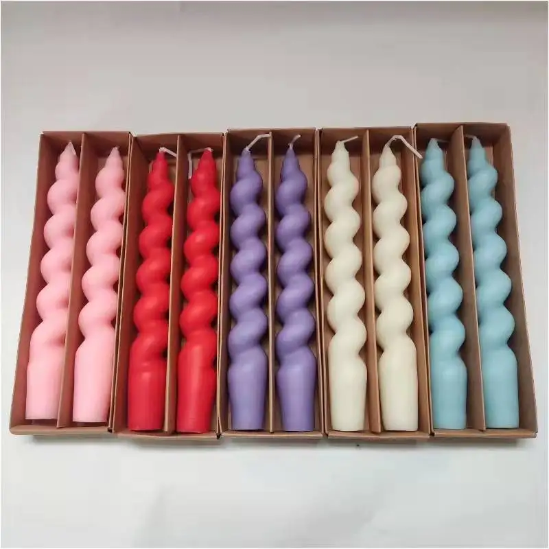 2pc Candle Gift Spiral Decorative Taper Candles Decoration Candles Home Decor Wedding Centerpieces Candlestick
2pc Candle Gift Spiral Decorative Taper Candles Decoration Candles Home Decor Wedding Centerpieces Candlestick