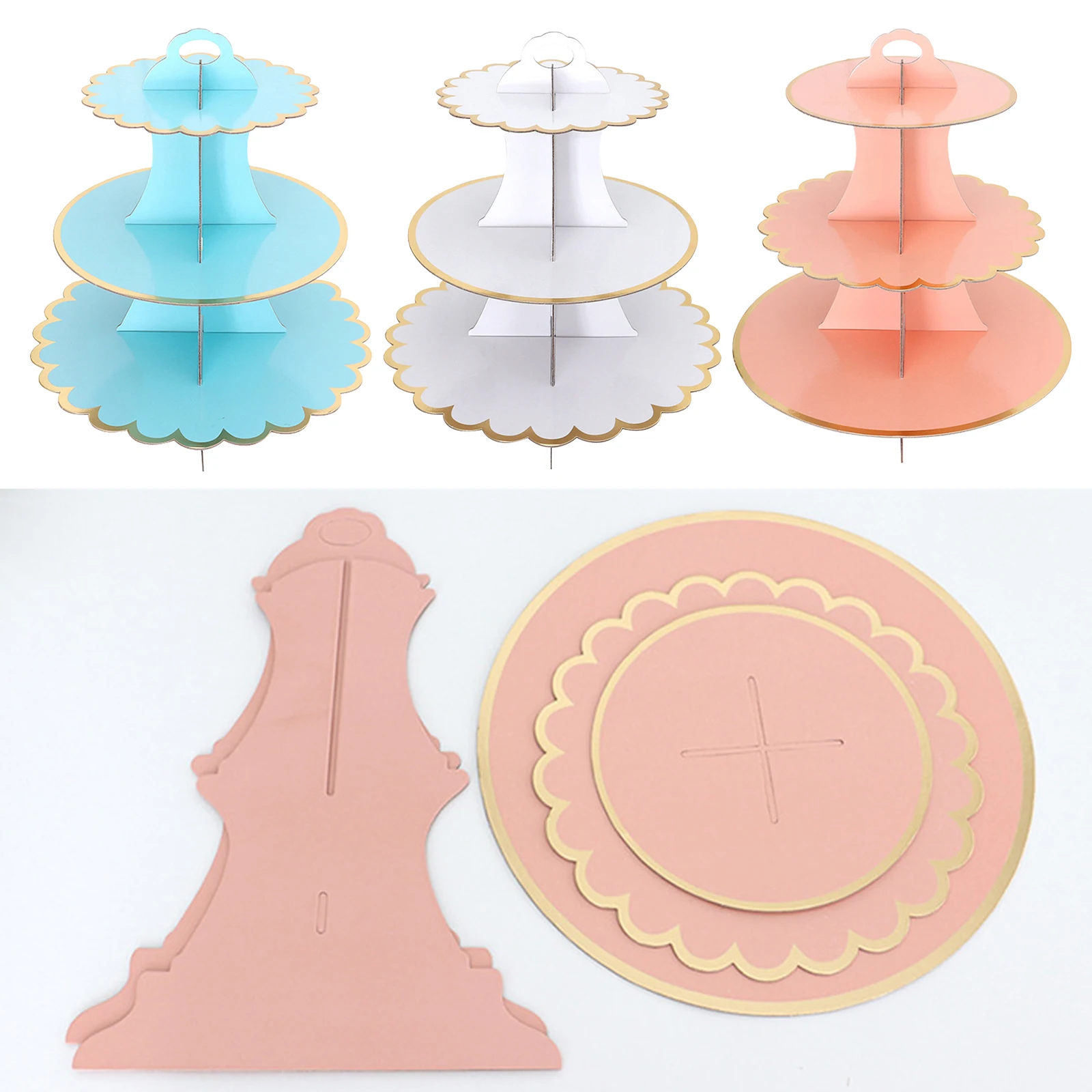 3-Tier Round Cardboard Cupcake Stand For 24 Cupcakes Perfect For Women Girls Birthday Bridal Shower
3-Tier Round Cardboard Cupcake Stand For 24 Cupcakes Perfect For Women Girls Birthday Bridal Shower