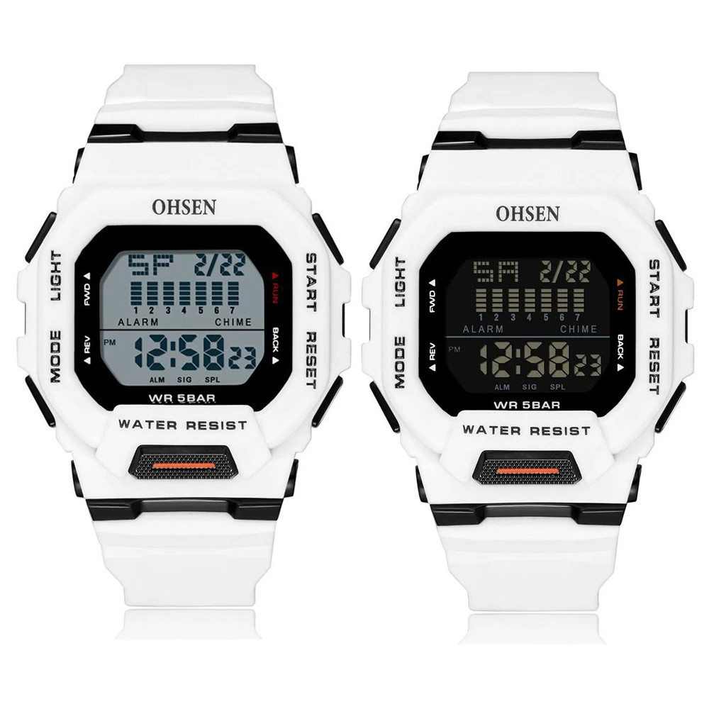 OHSEN Outdoor Mens Women Digital Sport Watch Silicone Multifunctional Waterproof Wristwatches Fashion Male Watches reloj hombre
OHSEN Outdoor Mens Women Digital Sport Watch Silicone Multifunctional Waterproof Wristwatches Fashion Male Watches reloj hombre