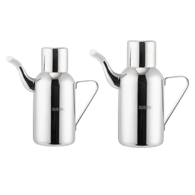 Oil Dispensers Stainless Steel Oil Bottle Oil Jar Vinegar Cruet Container with Handle 2 Capacities to Choose for Kitchen
Oil Dispensers Stainless Steel Oil Bottle Oil Jar Vinegar Cruet Container with Handle 2 Capacities to Choose for Kitchen