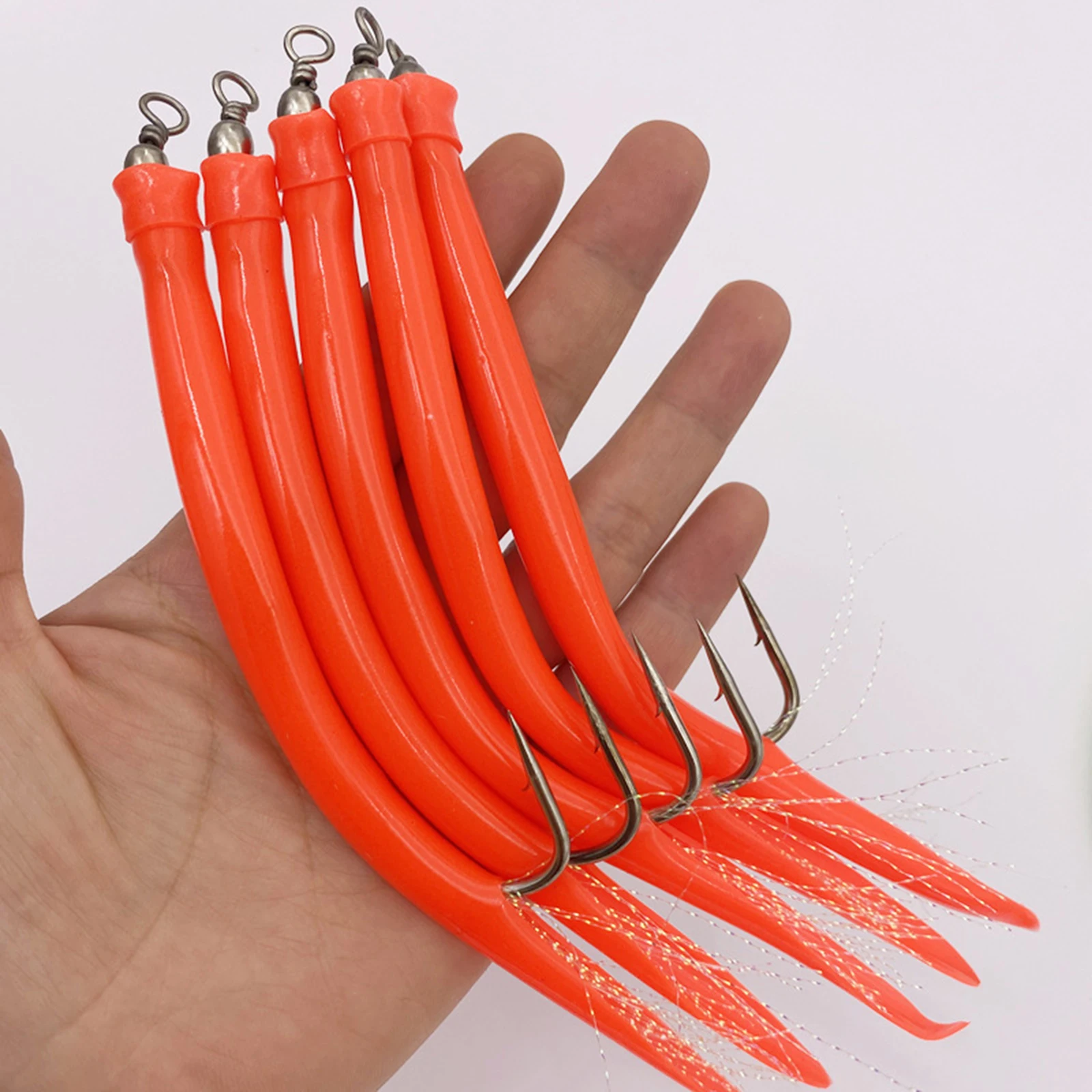 Fishing Hook Fishhook 14cm/16.5cm Barbed Octopus Hook Emulation Feather Fishing Accessories Fishing Eel Tube Cod Fish
Fishing Hook Fishhook 14cm/16.5cm Barbed Octopus Hook Emulation Feather Fishing Accessories Fishing Eel Tube Cod Fish