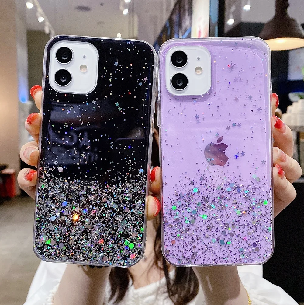 

Glitter Case for Huawei Honor X8 X30i 8X 8A 8S 7A 7S 7C Pro X7 7X Y8S Y6P Y5 Y7 Y9 Y6 Prime 2018 2019 Case Silicone Clear Cover