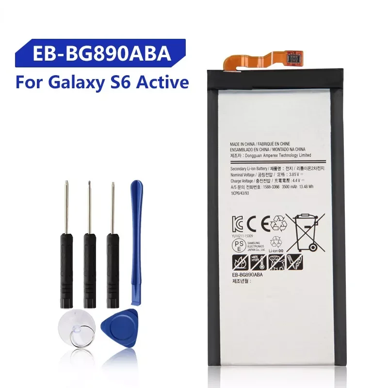 Replacement Battery For Samsung Galaxy G870A G890A S6 Active Rechargeable Phone Battery EB-BG890ABA 3500mAh
Replacement Battery For Samsung Galaxy G870A G890A S6 Active Rechargeable Phone Battery EB-BG890ABA 3500mAh
