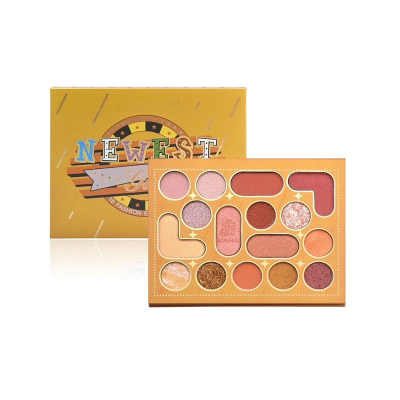 16 Colors Eyeshadow Rouge Blush All-in-one Plate Pearl Matte Glitter Nature Long Lasting Eye Makeup Customizable Logo Cosmetics
16 Colors Eyeshadow Rouge Blush All-in-one Plate Pearl Matte Glitter Nature Long Lasting Eye Makeup Customizable Logo Cosmetics