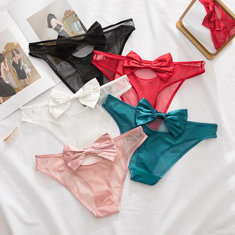 Hollow Out Women's Panties Transparent Bow Mesh Briefs Breathable Low Waist Cute Women's Underwear Cotton Crotch Silky Panties
Hollow Out Women's Panties Transparent Bow Mesh Briefs Breathable Low Waist Cute Women's Underwear Cotton Crotch Silky Panties
