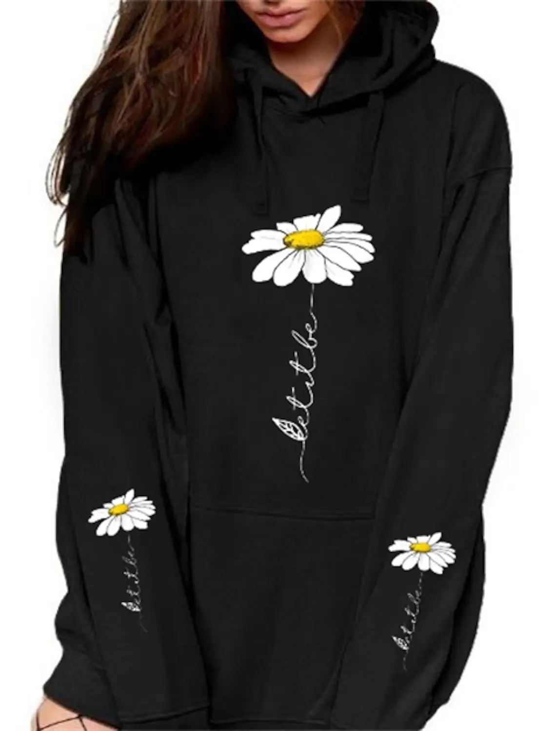 

Women's Hoodie Pullover Graphic Butterfly Front Pocket Daily Basic Casual Hoodies Sweatshirts Blushing Pink Black White