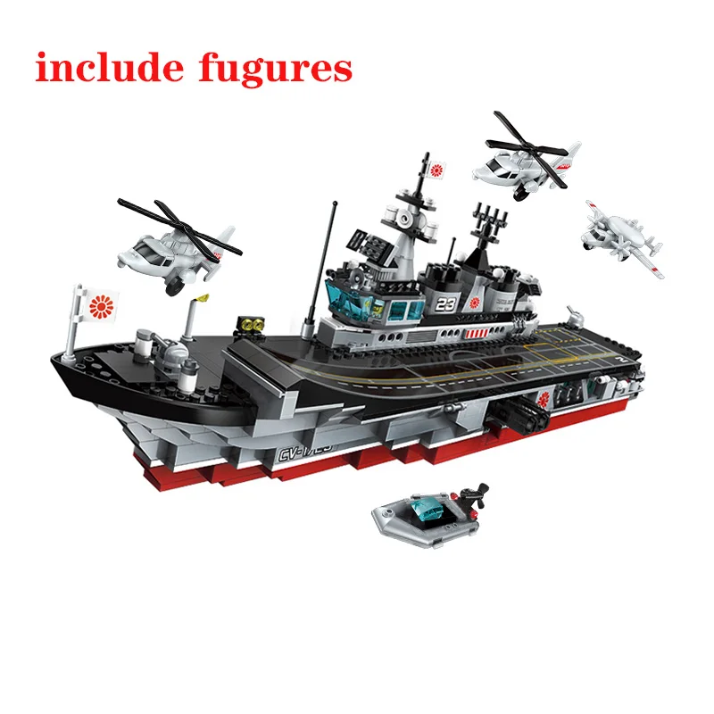 Enlighten Building Block Military Battle Sea Force Serpent Escort Carrier 3 Figures 642pcs Educational Bricks Toy Boy Gift
Enlighten Building Block Military Battle Sea Force Serpent Escort Carrier 3 Figures 642pcs Educational Bricks Toy Boy Gift