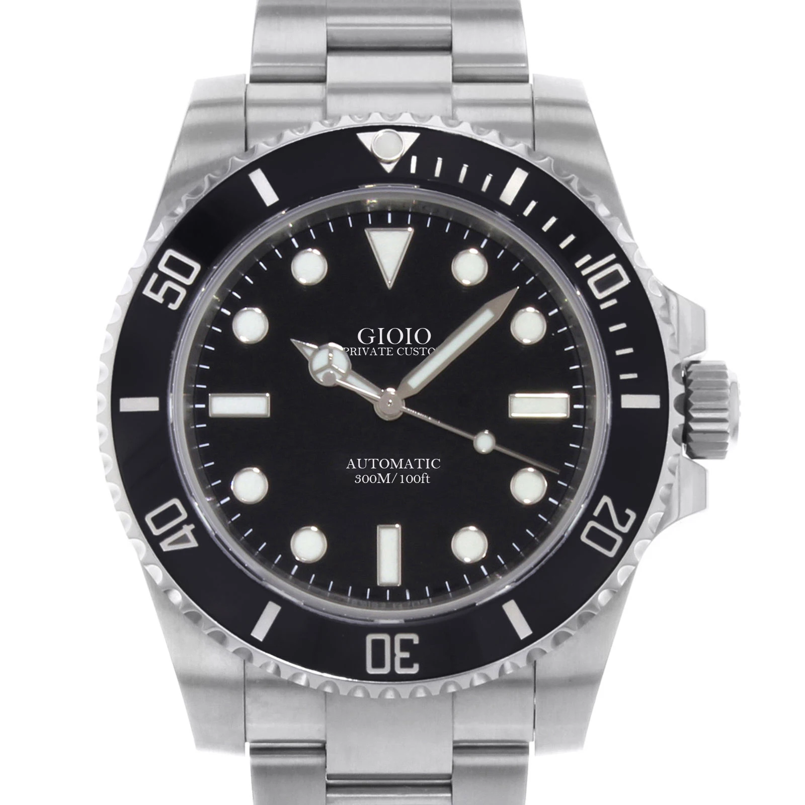 Men automatic mechanical watch black blue Ceramic 
Men automatic mechanical watch black blue Ceramic