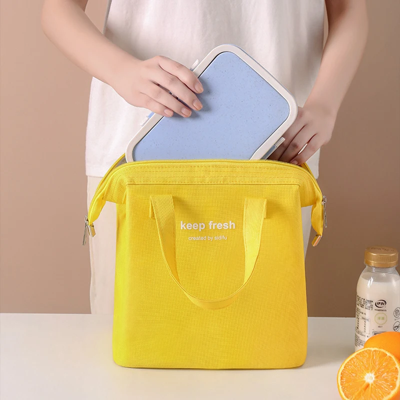 New Macaron Bento Thermal Preservation Oxford Cloth Tote Bag Large Capacity Steel Frame Lunch Bento Bag Portable Food Meal Bag
New Macaron Bento Thermal Preservation Oxford Cloth Tote Bag Large Capacity Steel Frame Lunch Bento Bag Portable Food Meal Bag