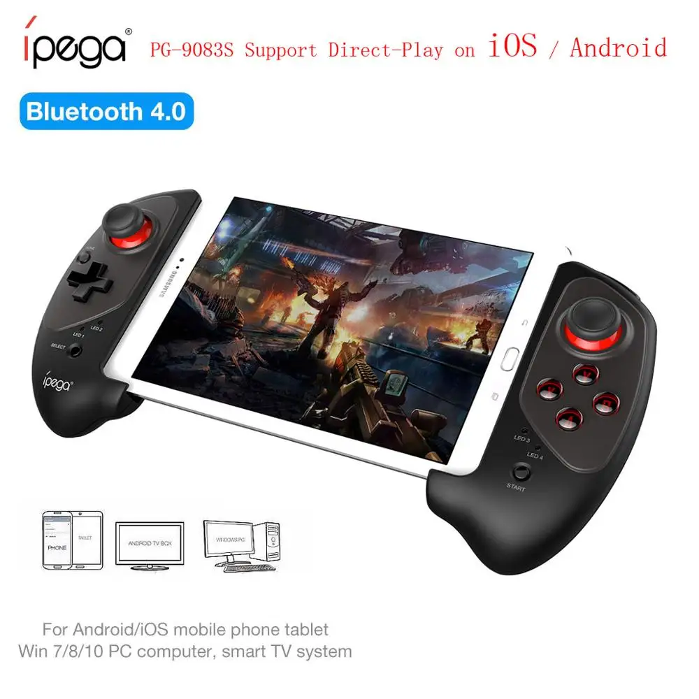 PG- 9083S Pubg контроллер беспроводной геймпад Android джойстик для телефона джойпад геймпад Android Bluetooth Поддержка iOS
PG- 9083S Pubg контроллер беспроводной геймпад Android джойстик для телефона джойпад геймпад Android Bluetooth Поддержка iOS