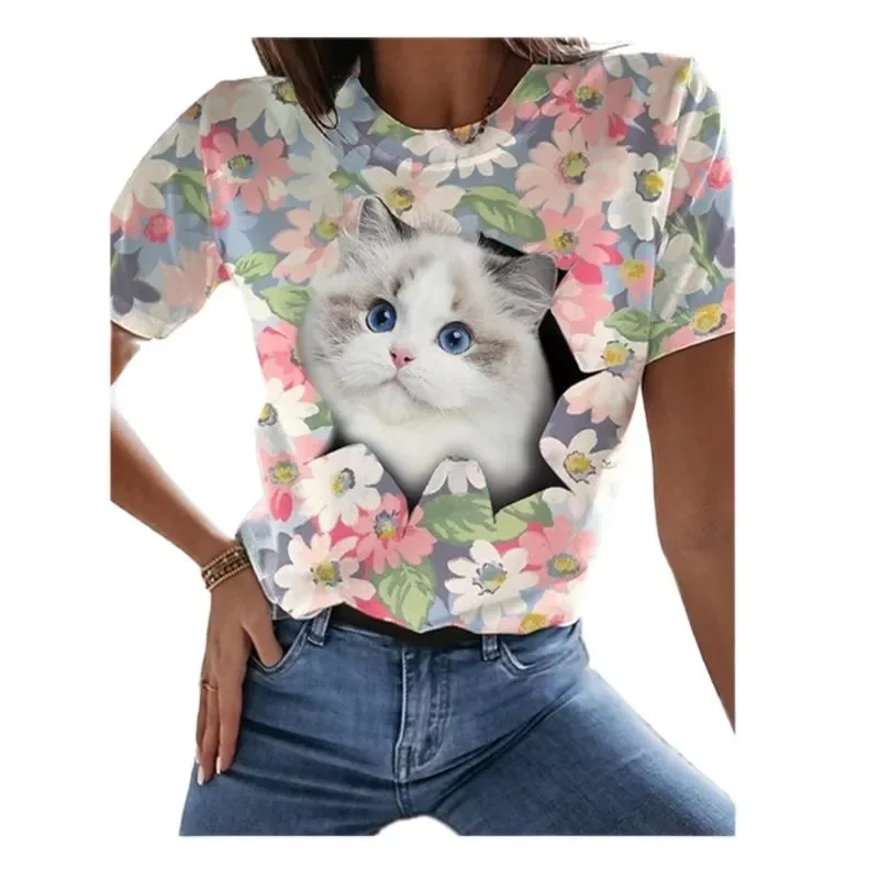 2023NEW forest cat 3D print T-shirt, short sleeve round neck T-shirt, summer casual Retro style
2023NEW forest cat 3D print T-shirt, short sleeve round neck T-shirt, summer casual Retro style