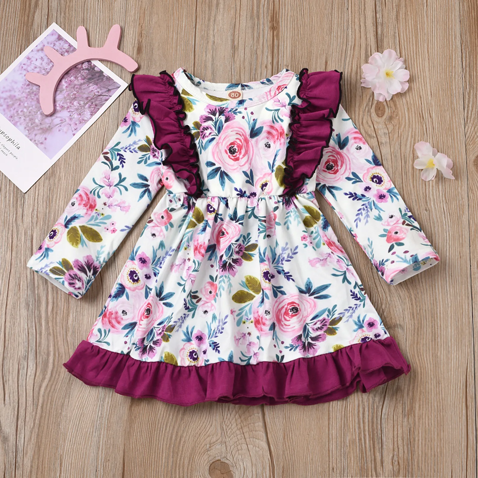 Flowers Ruffles Kids Ruched Dresses Floral Princess Clothes Girls Baby Toddler Girls Dress&Skirt Personalized Dresses for Girls
Flowers Ruffles Kids Ruched Dresses Floral Princess Clothes Girls Baby Toddler Girls Dress&Skirt Personalized Dresses for Girls