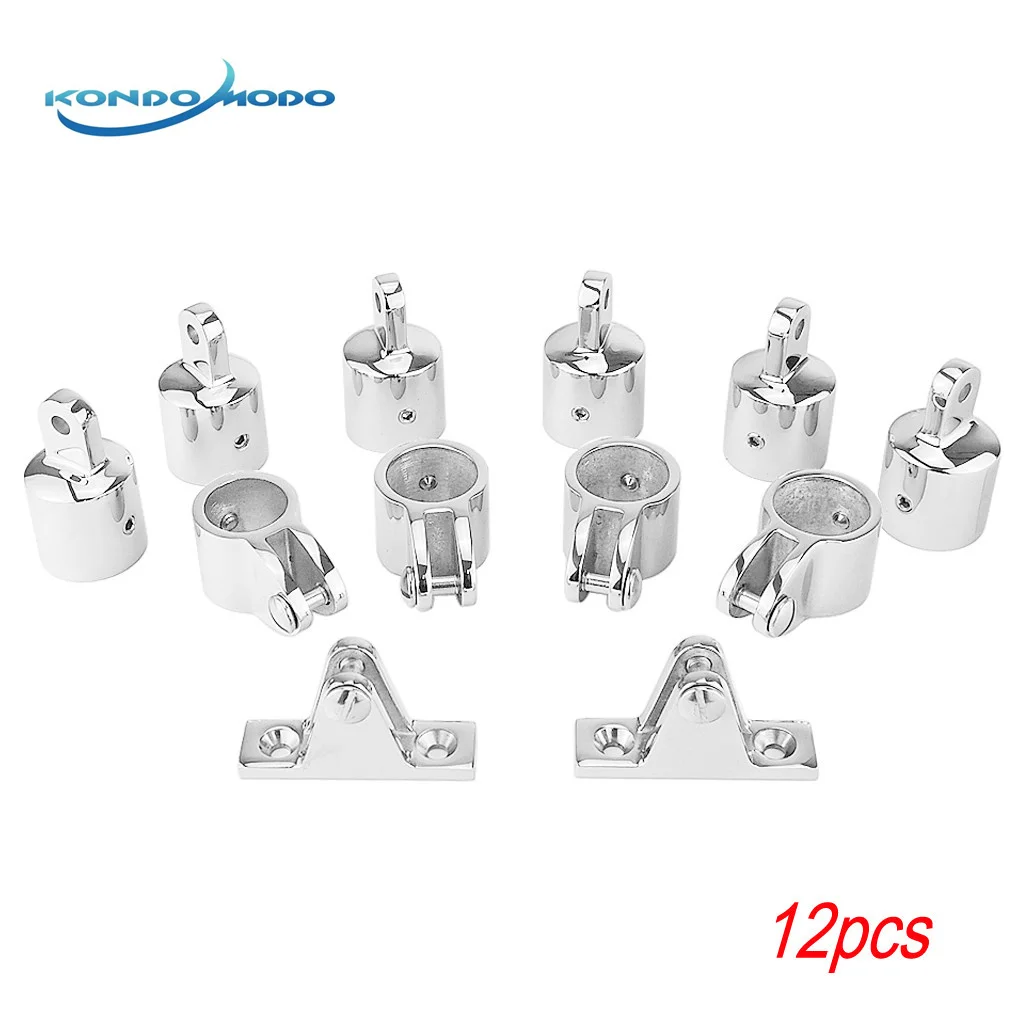 12PCS 3-Bow Bimini Top 316 Stainless Steel Marine Hardware Set Deck Hinge Jaw Slide Eye End Fitting Boat Accessories
12PCS 3-Bow Bimini Top 316 Stainless Steel Marine Hardware Set Deck Hinge Jaw Slide Eye End Fitting Boat Accessories
