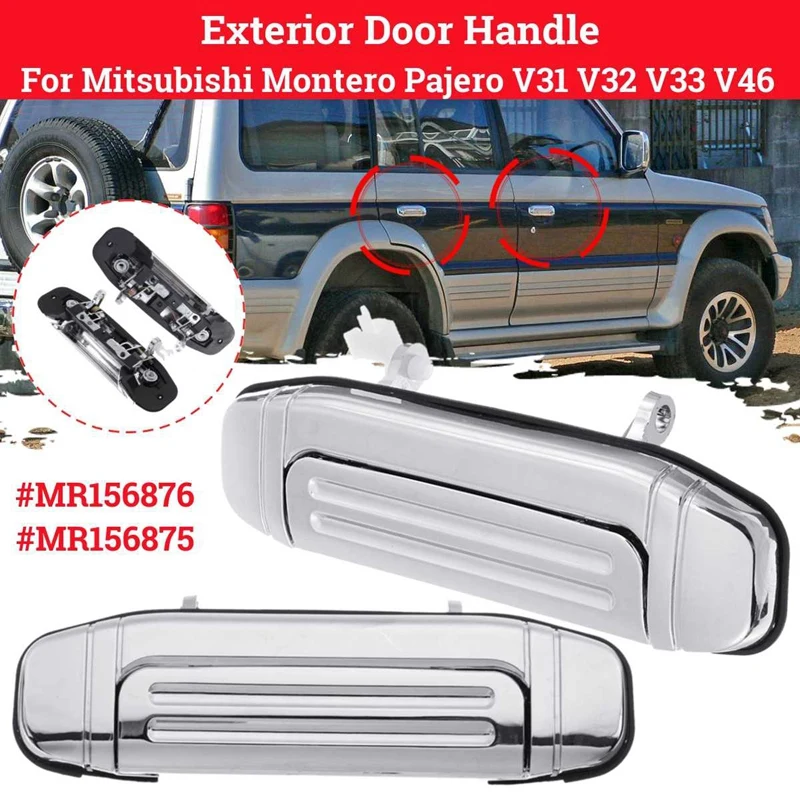 Передняя пара, внешняя дверь обшивка для ручки для Mitsubishi Montero Pajero V46 V31 V32 V33 V43 V45 V46 MR156876 MR156875
Передняя пара, внешняя дверь обшивка для ручки для Mitsubishi Montero Pajero V46 V31 V32 V33 V43 V45 V46 MR156876 MR156875